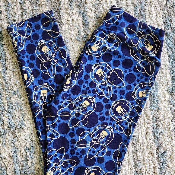 LuLaRoe New One Size Leggings Minnie Mouse - Picture 2 of 5